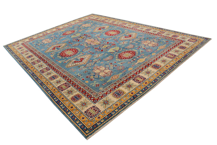 Light Slate Grey Kazak 9'  1" x 11'  10" - No. QA35271