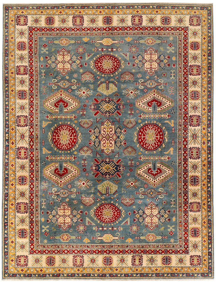 Light Slate Grey Kazak 9'  1" x 11'  10" - No. QA35271
