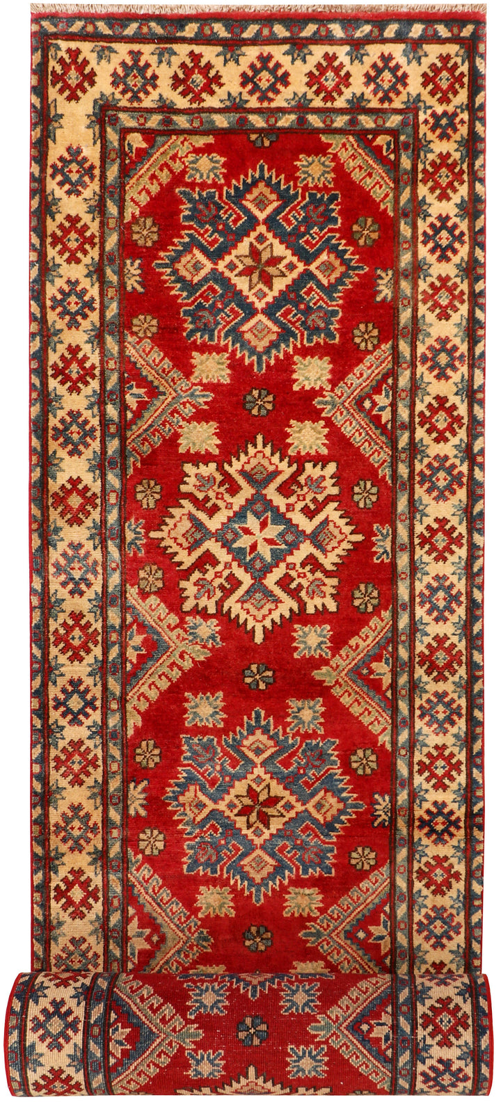 Red Kazak 2'  7" x 16'  5" - No. QA24981