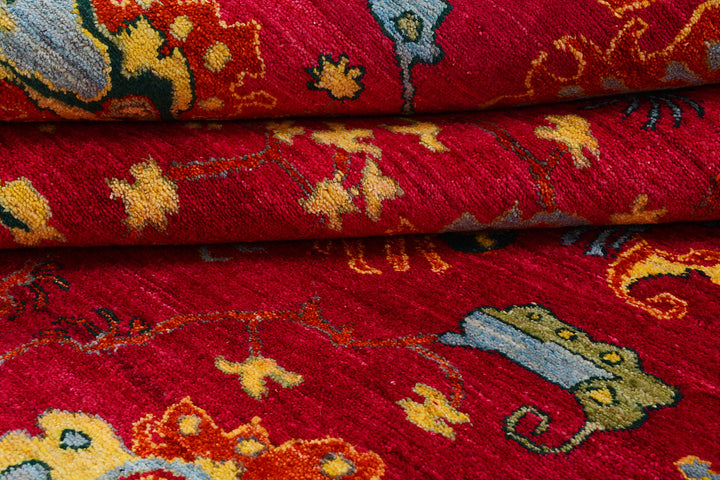 Firebrick Kazak 7' 11 x 10' 2 - No. 73981