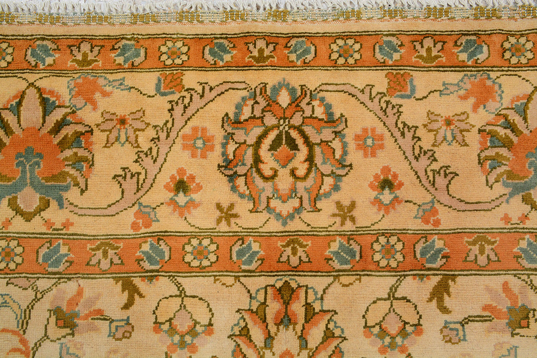 White Afghan Khal Mohammadi Rug 6'5" x 10' Hand-Knotted view