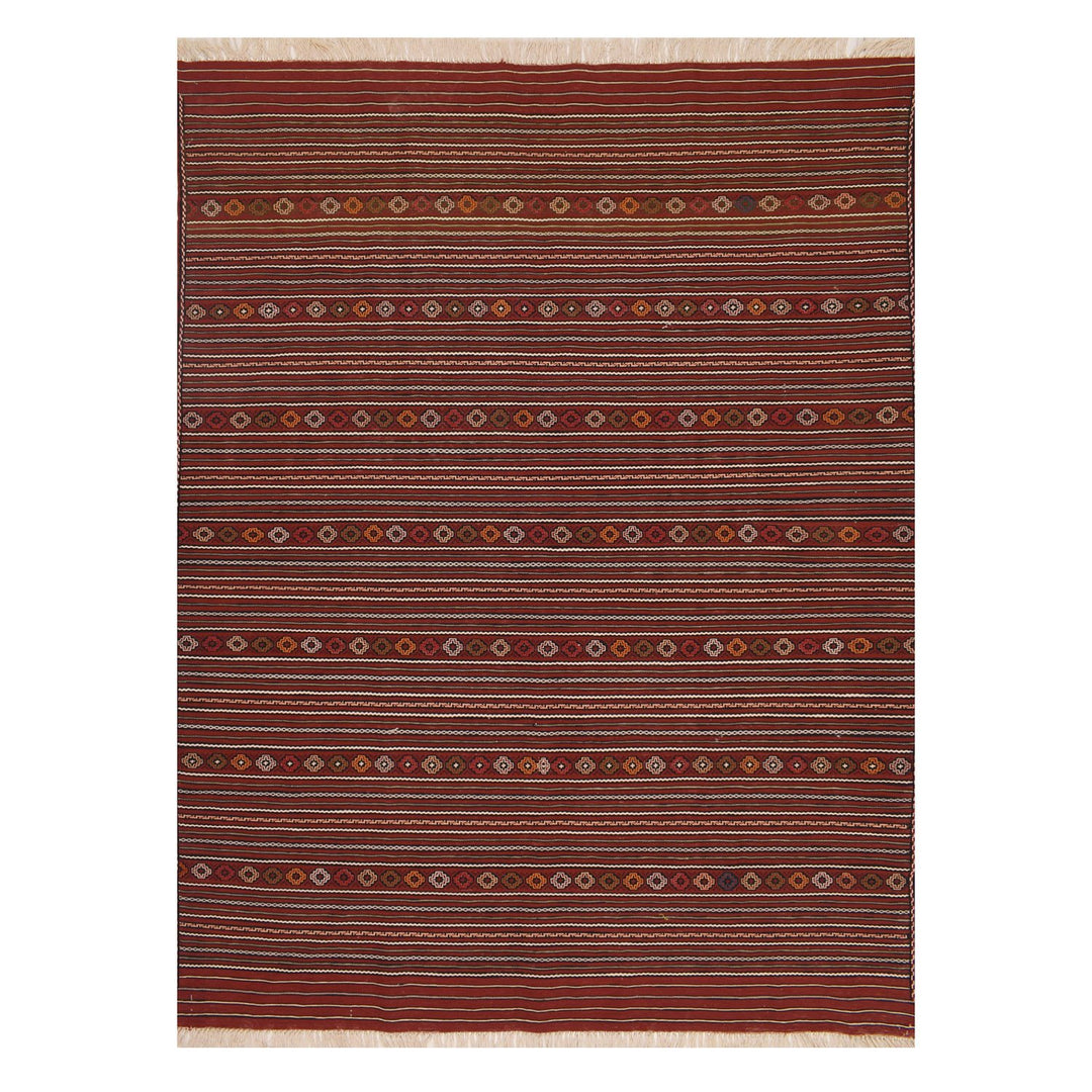 Laghari Kilim 4' 8 x 6' 4 (ft) - No. AL13498 - ALRUG Rug Store