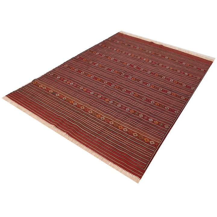 Laghari Kilim 4' 8 x 6' 4 (ft) - No. AL13498 - ALRUG Rug Store