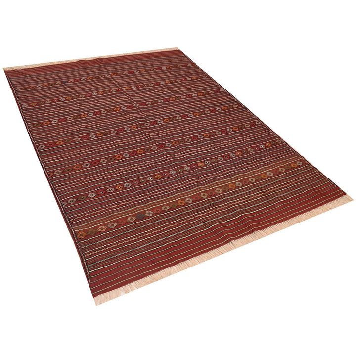 Laghari Kilim 4' 8 x 6' 4 (ft) - No. AL13498 - ALRUG Rug Store