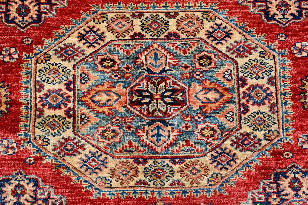 Firebrick Kazak 4'  9" x 6'  3" - No. QA10316