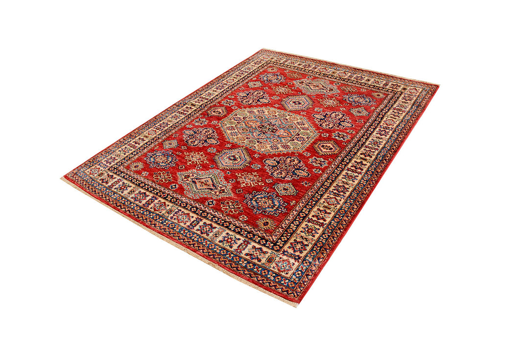 Firebrick Kazak 4'  9" x 6'  3" - No. QA10316