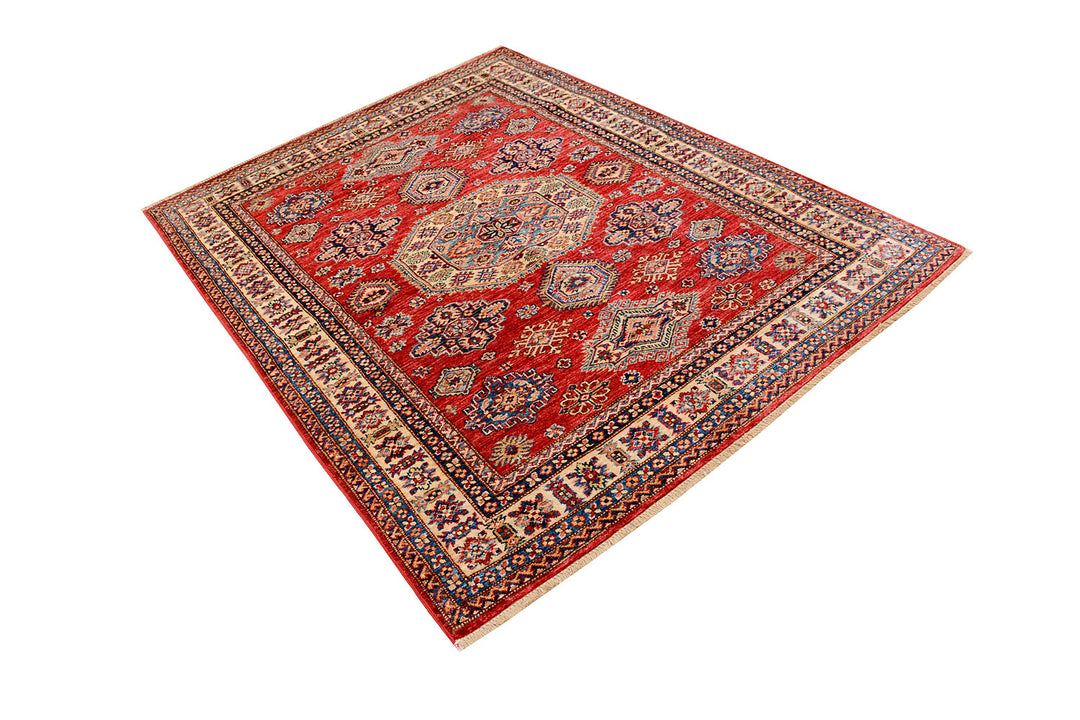 Firebrick Kazak 4'  9" x 6'  3" - No. QA10316