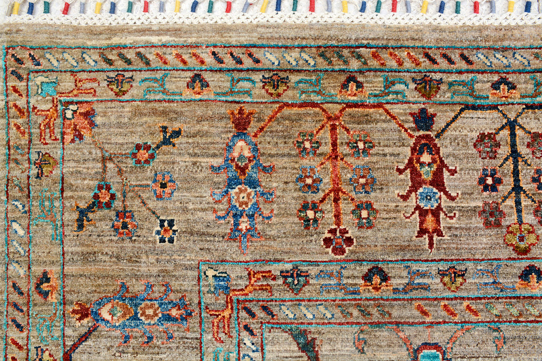 Tan Kazak 8'  4" x 9'  7" - No. QA37829