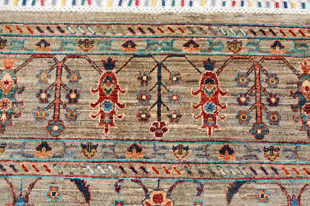 Tan Kazak 8'  4" x 9'  7" - No. QA37829