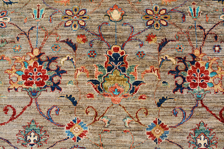 Tan Kazak 8'  4" x 9'  7" - No. QA37829