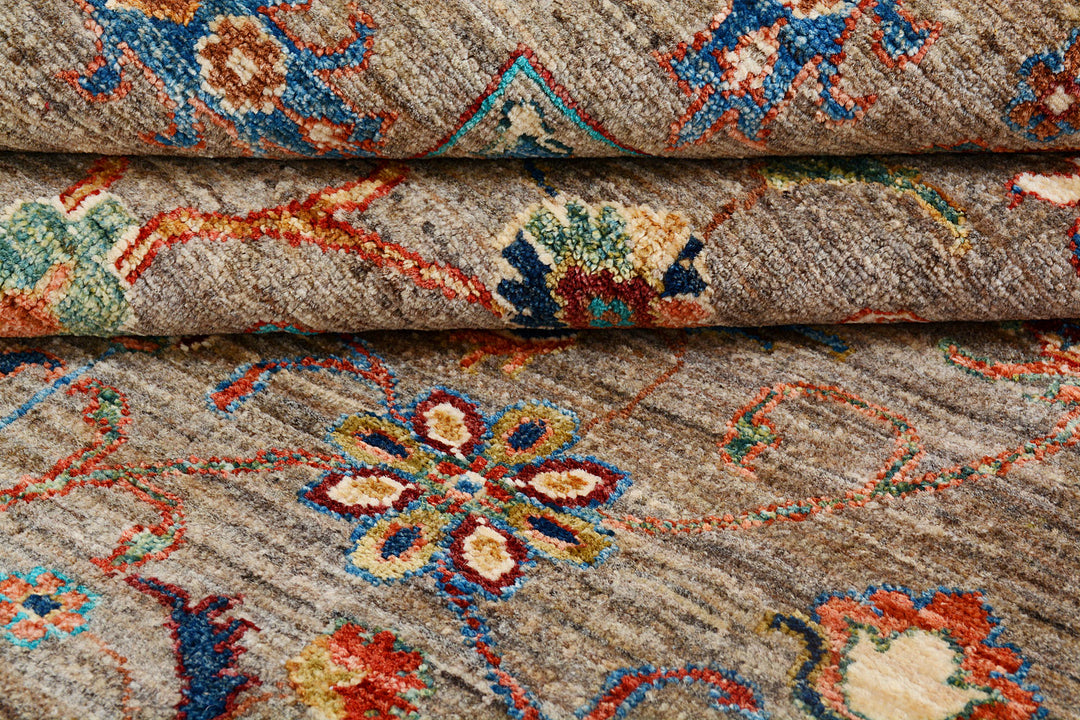 Tan Kazak 8'  4" x 9'  7" - No. QA37829