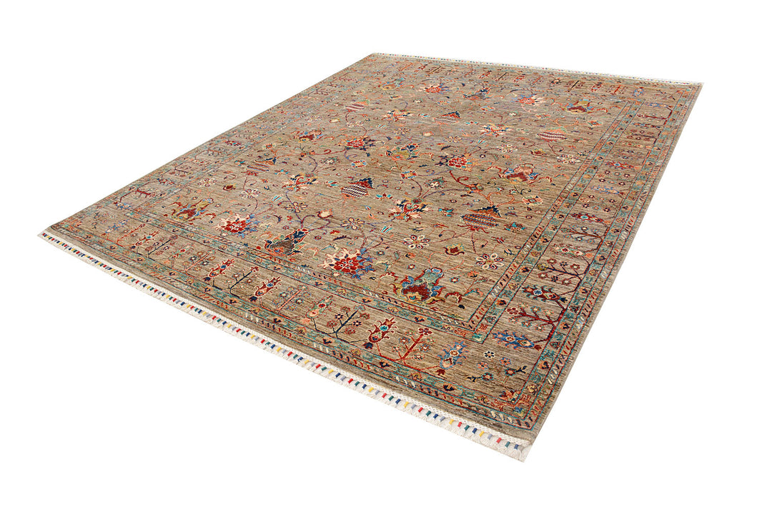 Tan Kazak 8'  4" x 9'  7" - No. QA37829