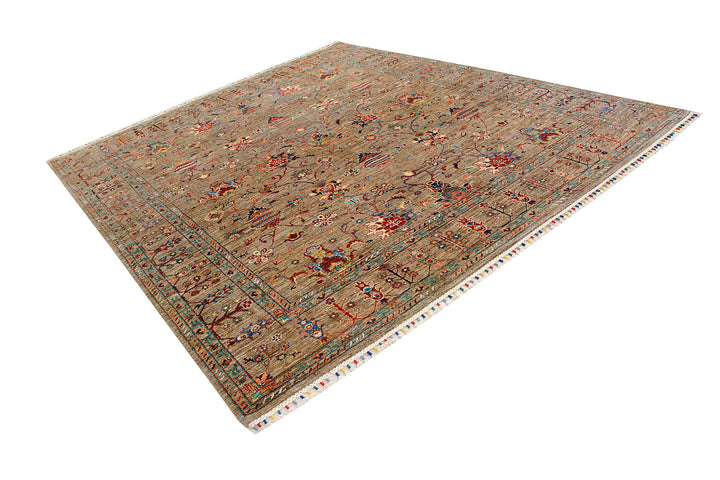 Tan Kazak 8'  4" x 9'  7" - No. QA37829