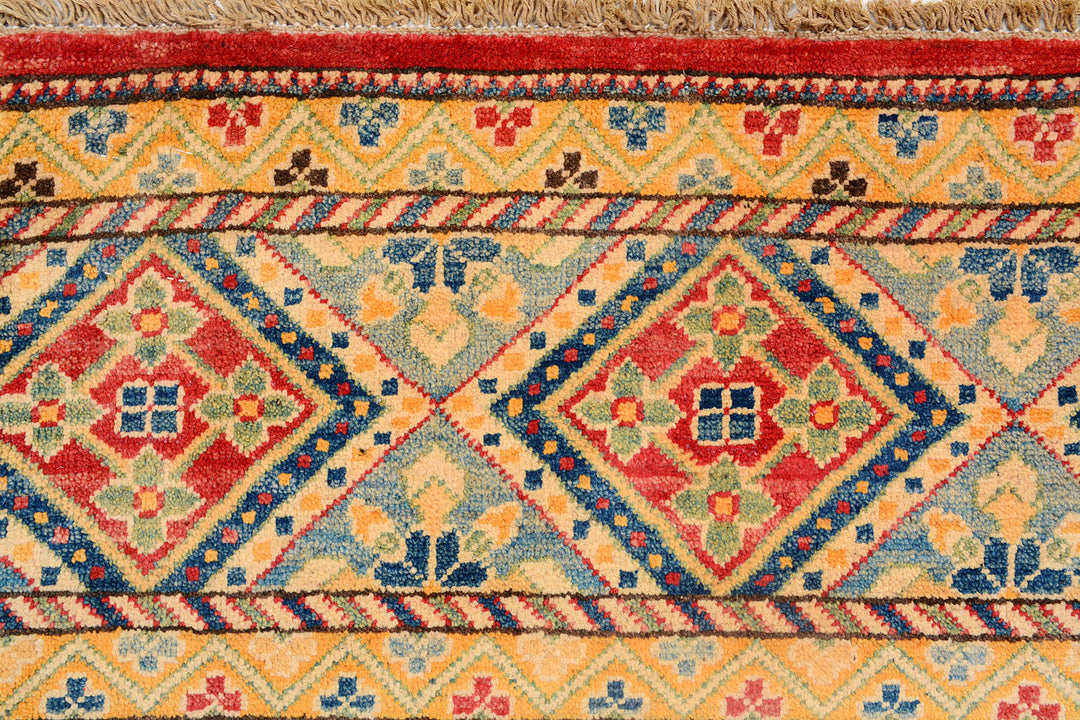 Multi Colored Kazak 4'  11" x 6'  6" - No. QA86955