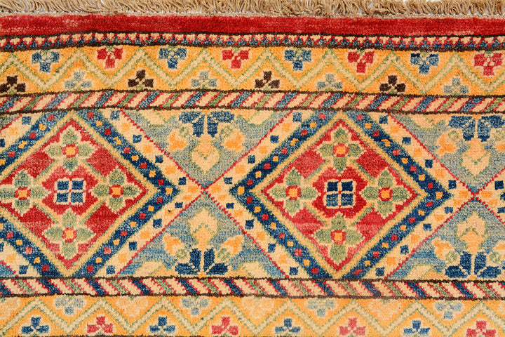 Multi Colored Kazak 4'  11" x 6'  6" - No. QA86955