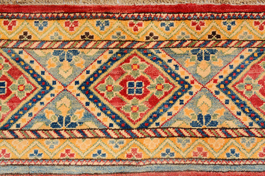 Multi Colored Kazak 4'  11" x 6'  6" - No. QA86955