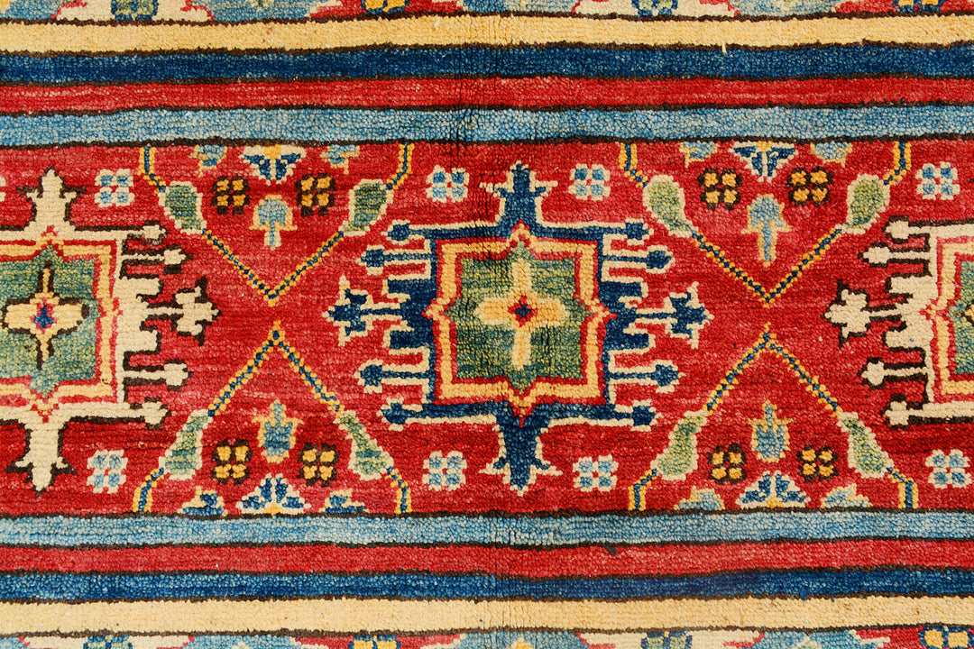 Multi Colored Kazak 4'  11" x 6'  6" - No. QA86955