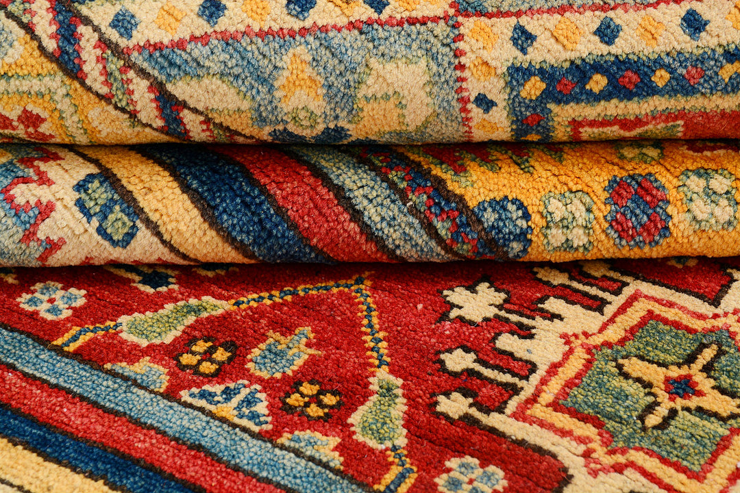 Multi Colored Kazak 4'  11" x 6'  6" - No. QA86955