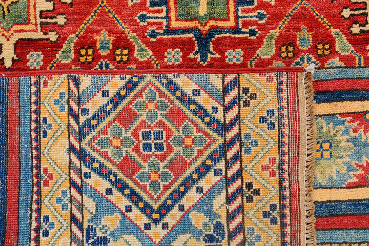 Multi Colored Kazak 4'  11" x 6'  6" - No. QA86955