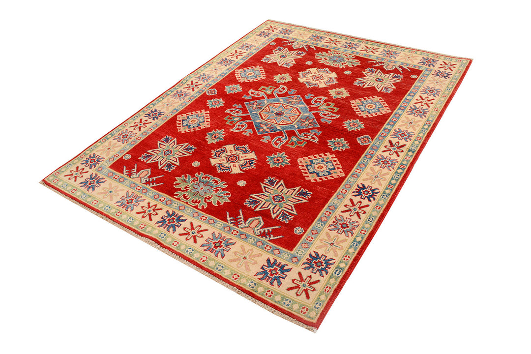 Red Kazak 4'  9" x 6'  4" - No. QA52274