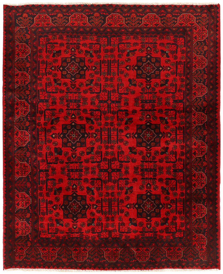 Firebrick Khal Mohammadi 4'  10" x 6'  3" - No. QA81722