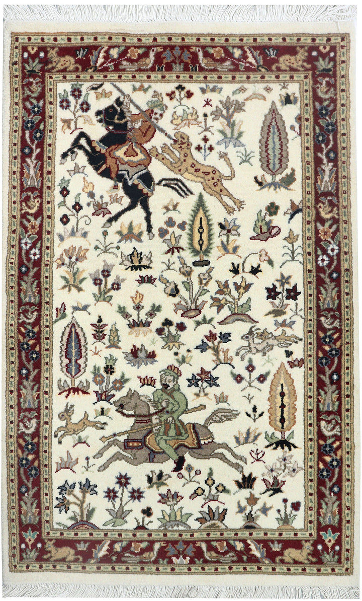 Ivory Hunting 2'  7" x 4'  4" - No. QA18428