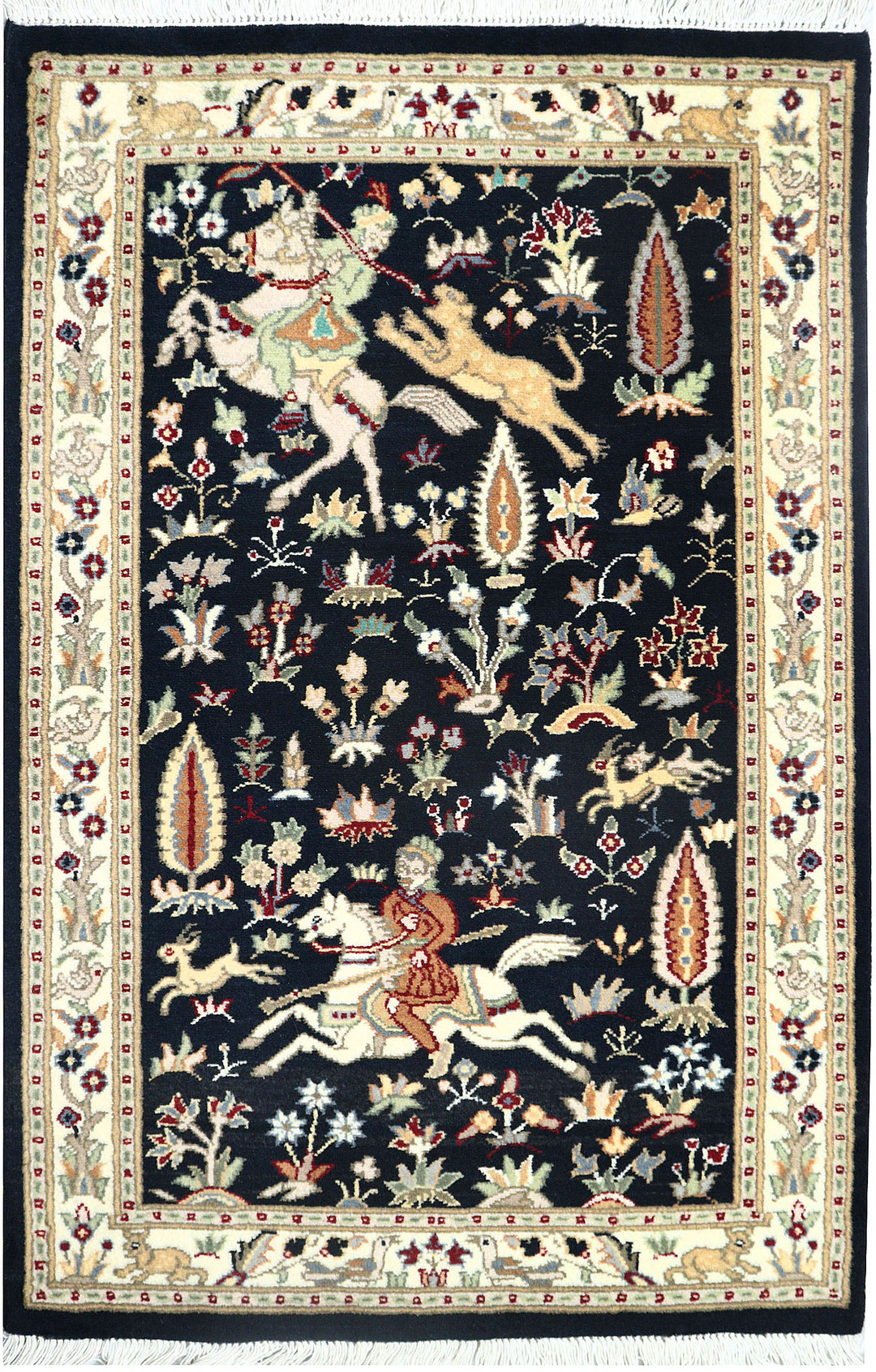 Black Hunting 2'  6" x 4' " - No. QA22896