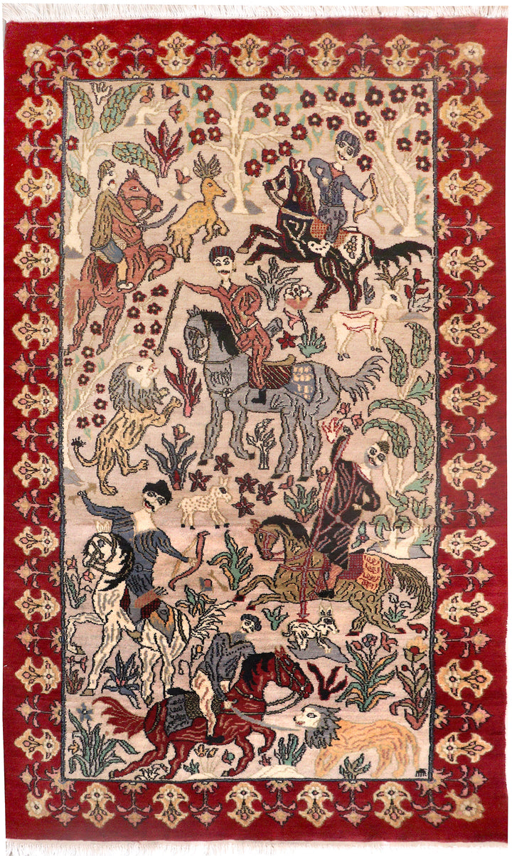 Multi Colored Hunting 3'  x" 5' " - No. QA65299