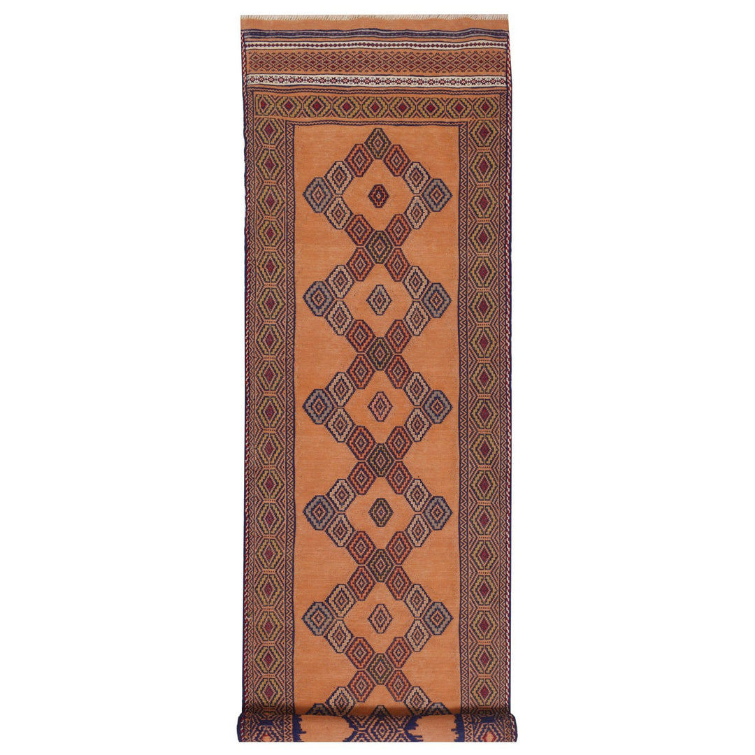 Afghan Laghari Kilim Rug 2' 5" x 9' 1" Flat-Weave