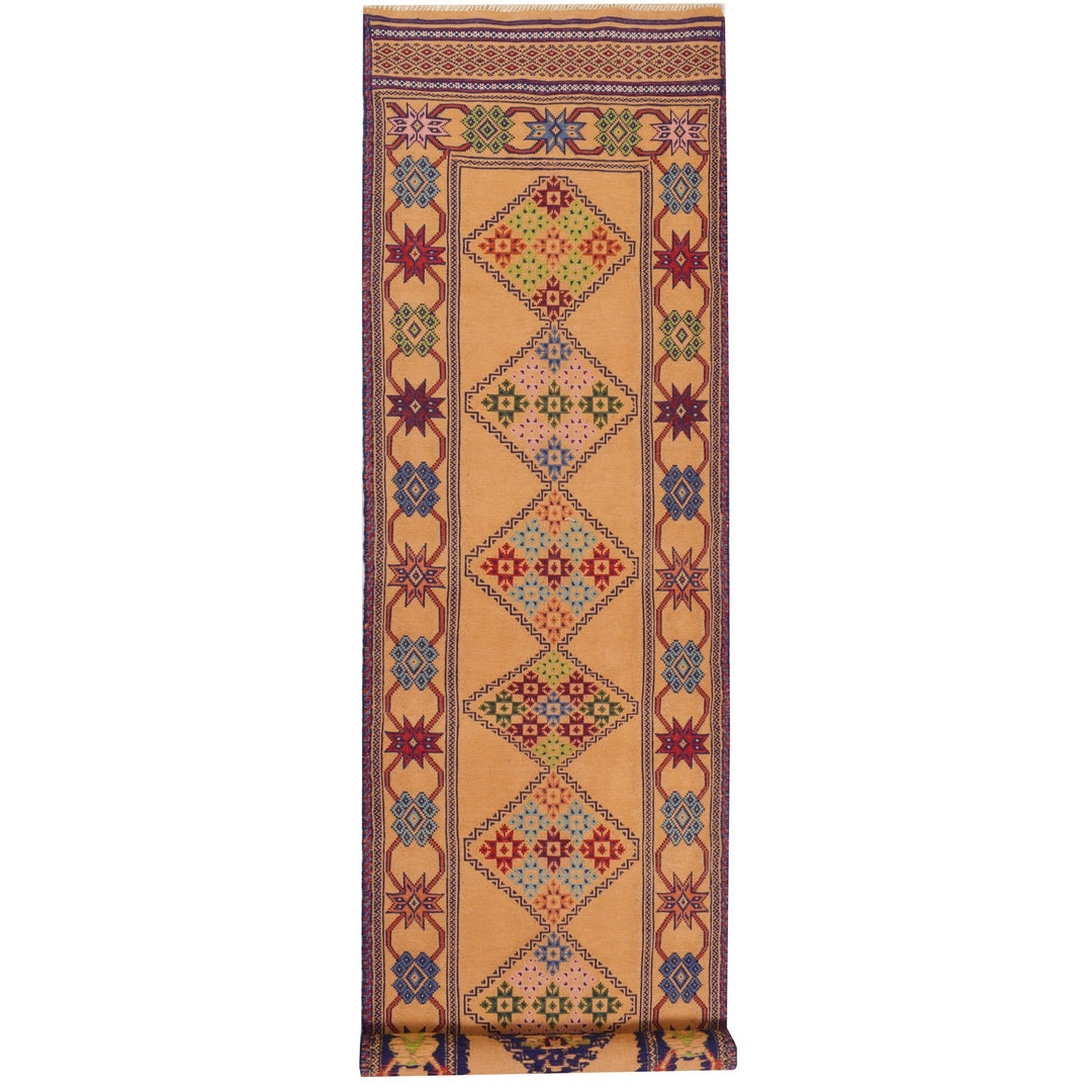 Afghan Laghari Kilim Rug 2' 5" x 9' 9" Flat-Weave