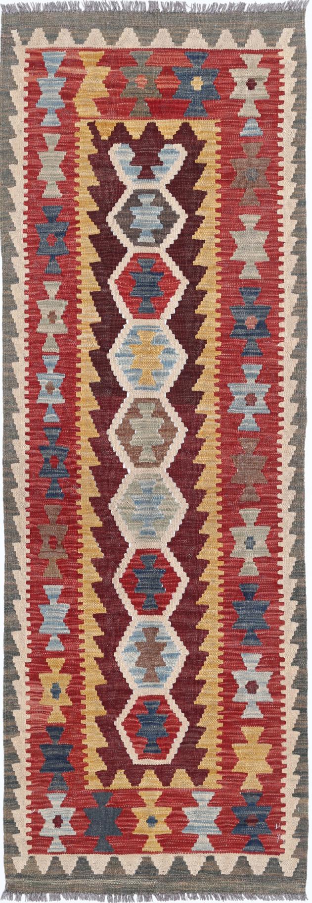 Kilim 2’ 2″ x 6’ 11” - No. AV74533 - ALRUG Rug Store