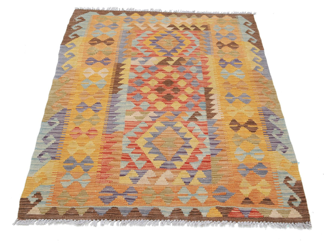 Kilim 3’ 5″ x 5’ 0″ - No. AV95501 - ALRUG Rug Store