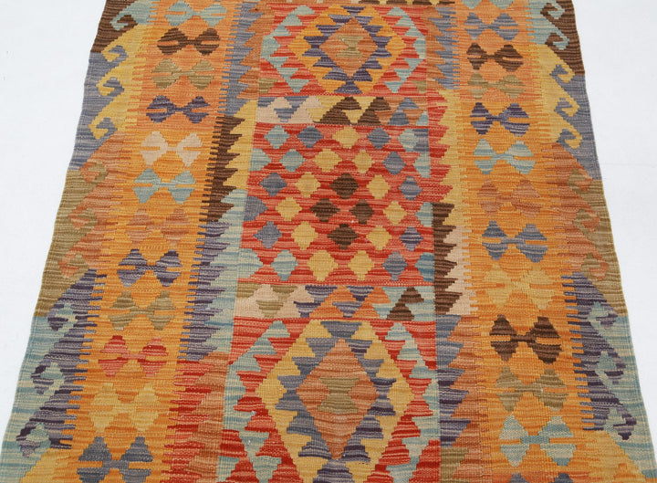 Kilim 3’ 5″ x 5’ 0″ - No. AV95501 - ALRUG Rug Store