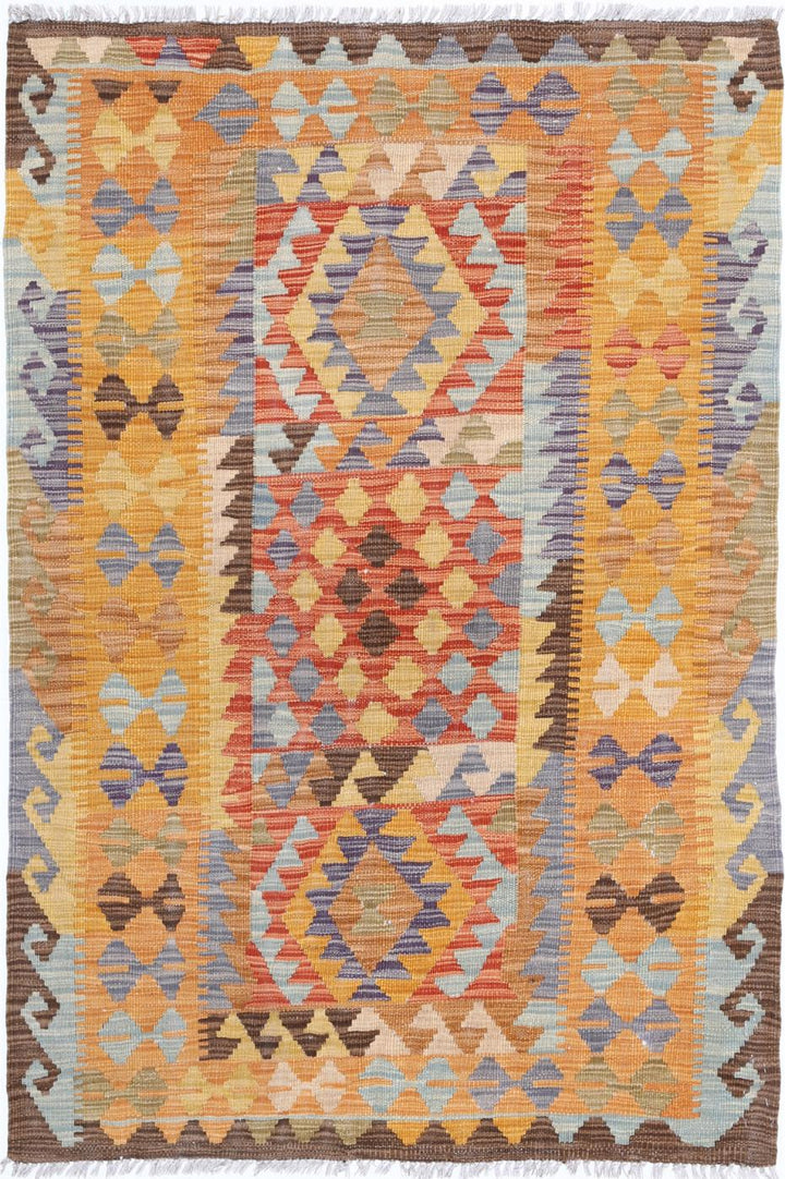 Kilim 3’ 5″ x 5’ 0″ - No. AV95501 - ALRUG Rug Store