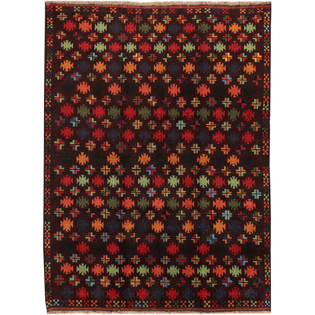 Kohistani Rug 5' 7 x 7' 6 (ft) - No. AL18437 - ALRUG Rug Store