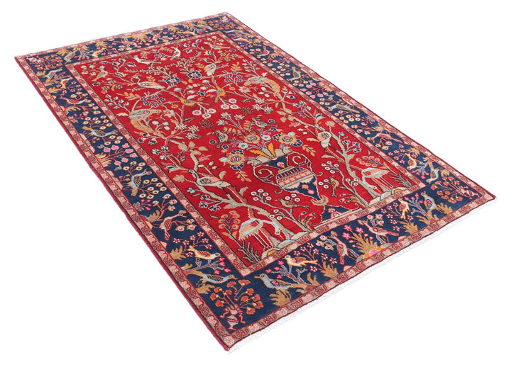 Sarouk 4’ 2″ x 6’ 3″ - No. AV17925 - ALRUG Rug Store