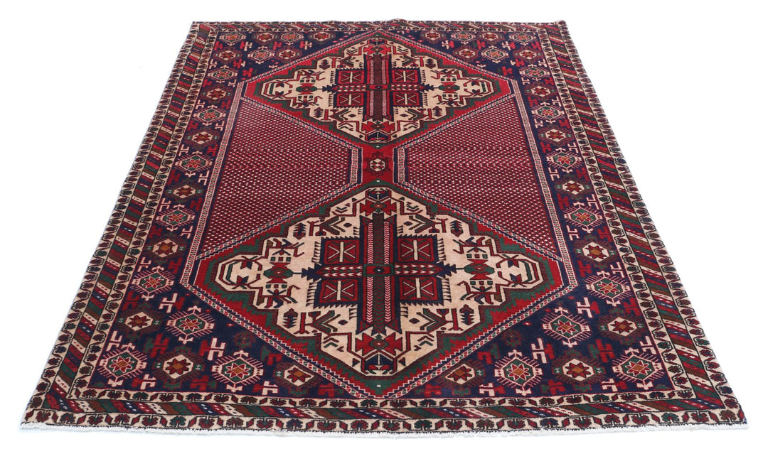 Hamadan 5’ 2″ x 6’ 10” - No. AV66525 - ALRUG Rug Store