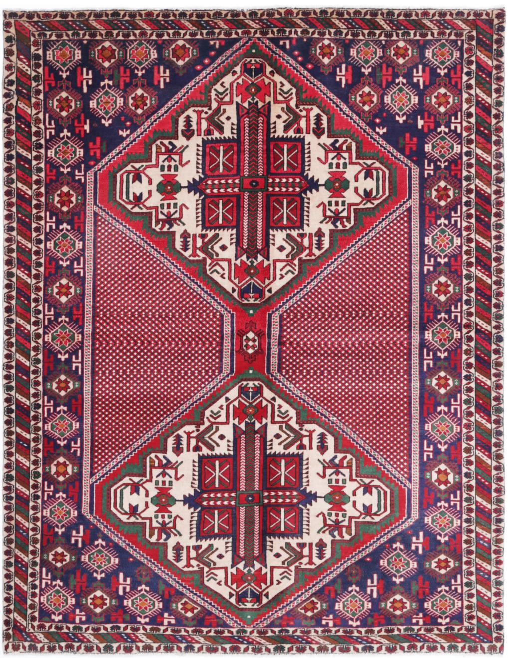 Hamadan 5’ 2″ x 6’ 10” - No. AV66525 - ALRUG Rug Store
