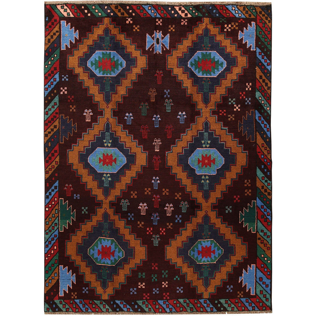 Kohistani Rug 5' 7 x 7' 8 (ft) - No. AL77819 - ALRUG Rug Store