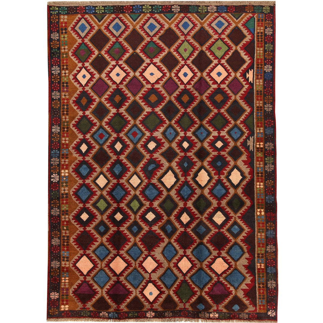Kohistani Rug 5' 7 x 7' 9 (ft) - No. AL54532 - ALRUG Rug Store