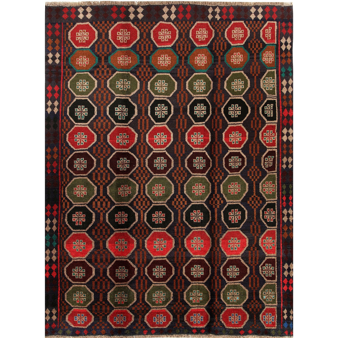 Kohistani Rug 5' 8 x 7' 7 (ft) - No. AL12148 - ALRUG Rug Store