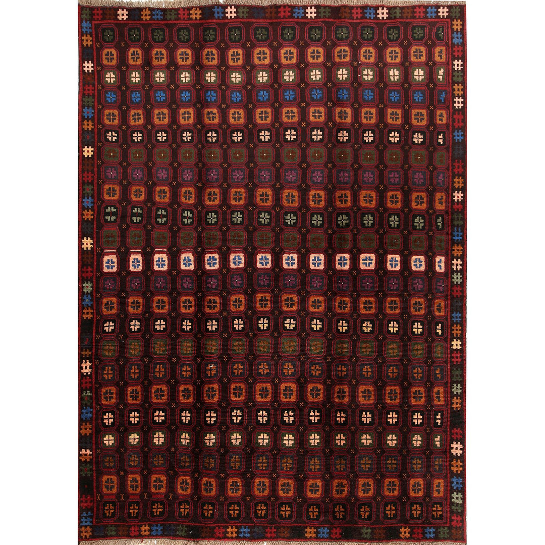 Kohistani Rug 5' 7 x 7' 8 (ft) - No. AL81347 - ALRUG Rug Store