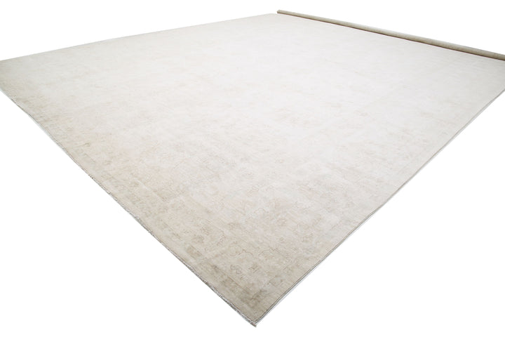 Ivory Afghan Serenity Rug 17'0" x 23'9" Hand-Knotted view