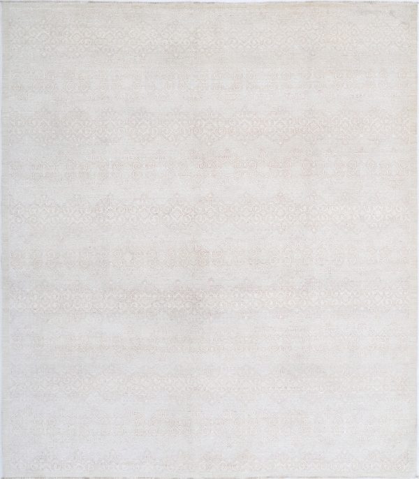 Brown Pakistani Oriental Rug 8'0" x 9'4" Hand-Knotted