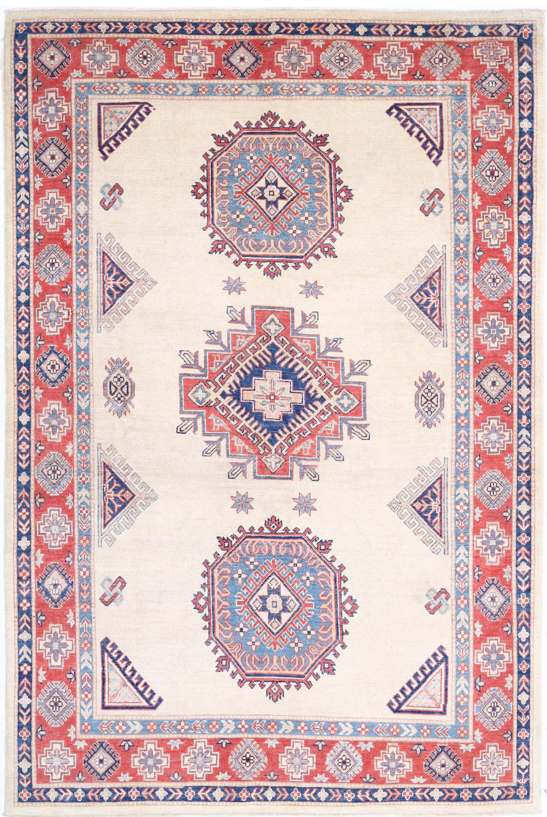 Kazak 6’ 2″ x 9’ 2″ - No. AV13944 - ALRUG Rug Store