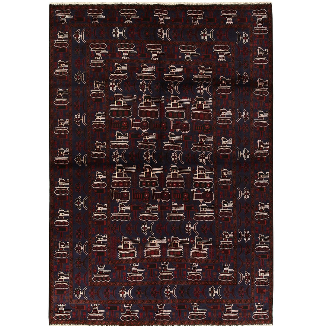 War Rug 6' 6 x 9' 4 (ft) - No. AL85079 - ALRUG Rug Store