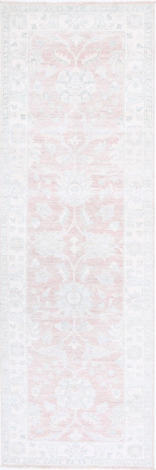 Rust Pakistani Runner Rug 2'6" x 8'5" Hand-Knotted