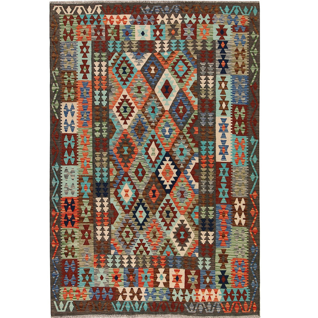 Vegetable Kilim 5' 7 x 8' (ft) - No. AL73246 - ALRUG Rug Store