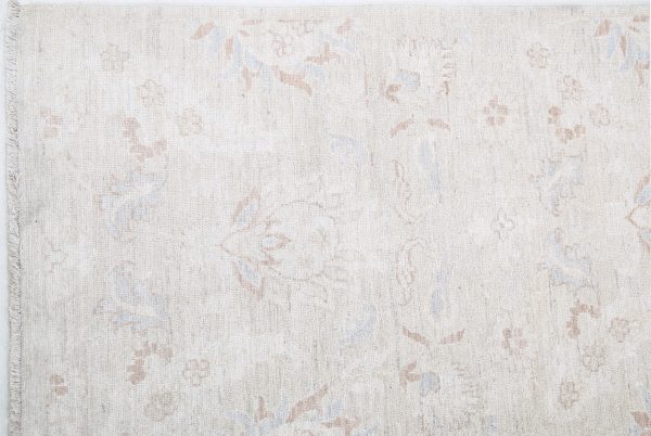 Ivory Afghan Artemix Rug 6'2" x 8'0" Hand-Knotted border