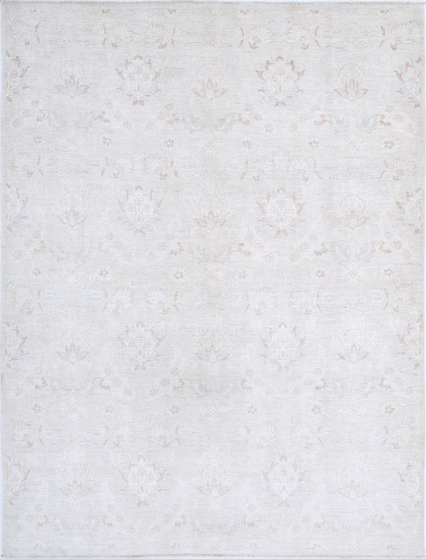 Ivory Afghan Artemix Rug 6'2" x 8'0" Hand-Knotted